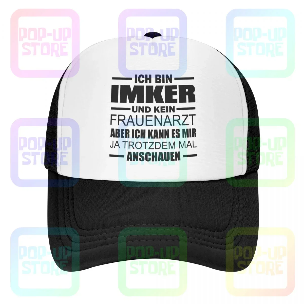 Imker Frauenarzt Lustig Geschenk Spruch Sprﾨche Bienen Honig Baseball Cap Trucker Hats Breathable Design