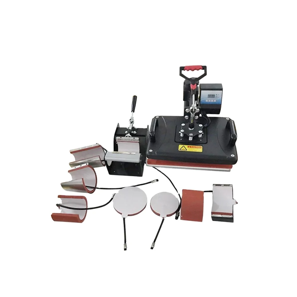 4 in 1/5 in 1/6 in 1/8 T Shirt Mug Printer 12 By 15 Vinyl Cutter Plotter 15X15 5 In 1 Heat Press Printing Machine