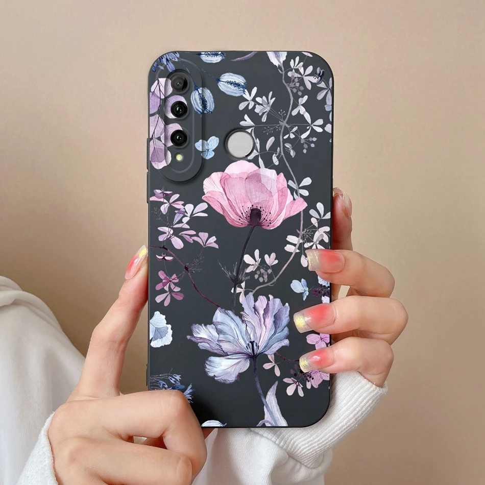 Cover For Honor 20i 20E 20 Lite Pro Case Bear Liquid Silicone Full Coverage Anti Drop Protectors For Honor 20Lite 20Pro Carcasa