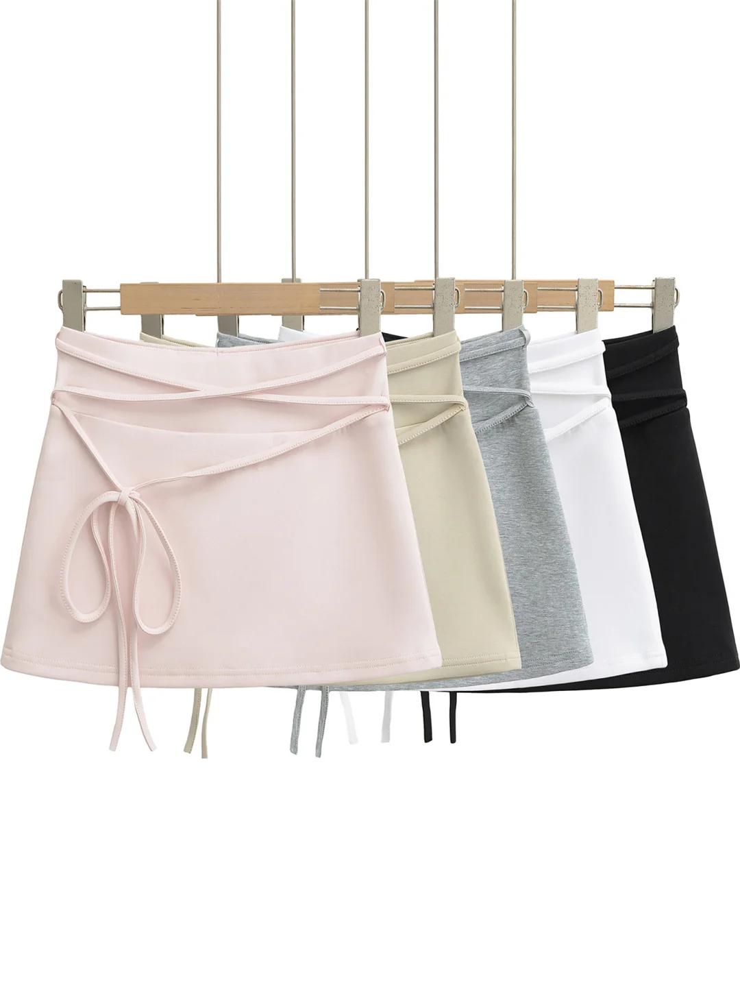 

High Waist Sexy Short Half Skirt for Women Trendy Street Style Breathable Skin-Friendly Ultra-Short Wrap around Design