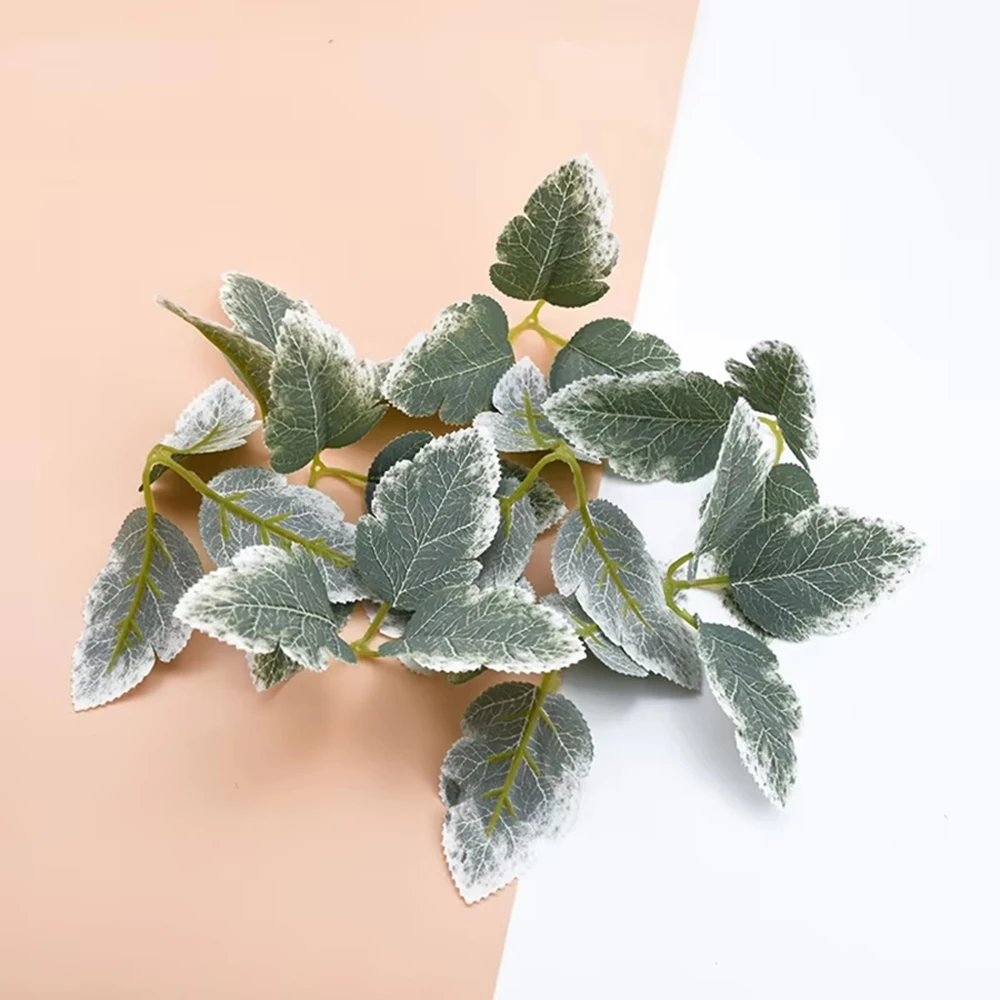 20/50 Stück künstliche Pflanzen aus Seide, grünes Blatt, für Hochzeit, Zuhause, Zimmer, Tischdekoration, Blumen, Kranz, Weihnachtsbaum, Garten, Hof, Zubehör