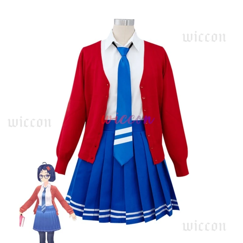 Mila Gioco Cosplay MiSide Pazzo Miла Мита Mila Mita Costume Cosplay Ragazza Scuola JK Uniformi Parrucca Vestito per Donna
