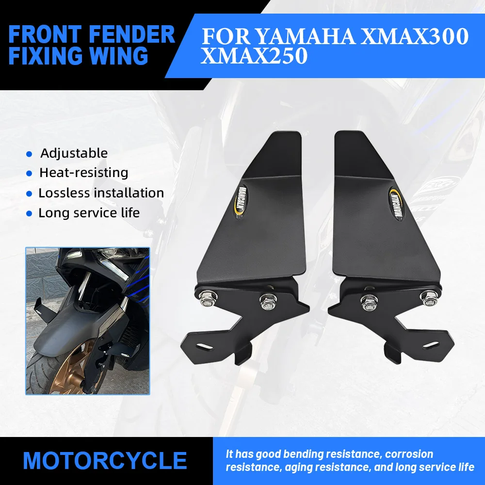 Suitable for Yamaha XMAX250 23 24 XMAX300 2023-2024 Motorcycle New Adjustable Fender, Front Fender Fixed Fender, Improved Fender