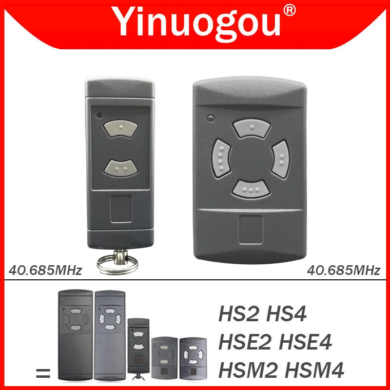 HORMANN HSM2 HSM4 HSE2 HSE4 HS2 HS4 40MHz Garage Door Remote Control 40.685MHz Gray Buttons Gate Remote Control Hand Transmitter