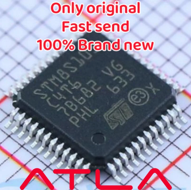 

STM8S105C4T6TR IC MCU 8BIT 16KB FLASH 48LQFP