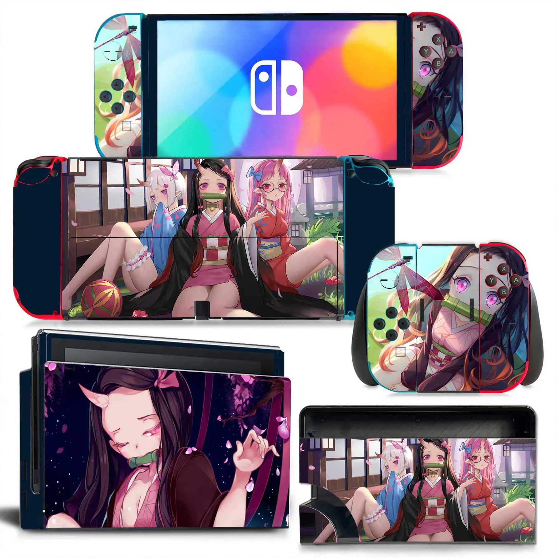 Comic Style Vinyl Decal Skin Sticker For Nintendo Switch OLED Console Protector  Game Accessoriy NintendoSwitch OLED