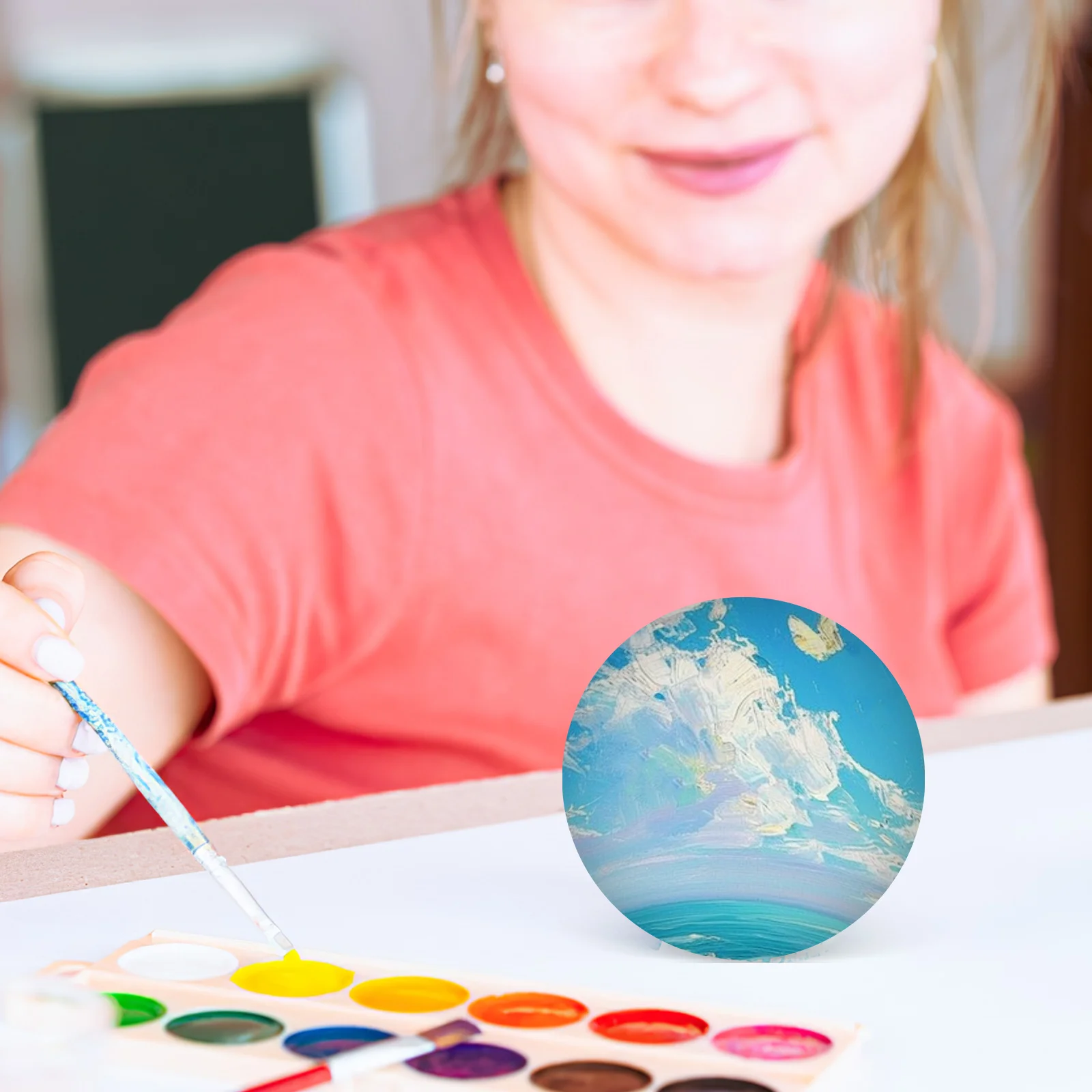 

Kids Craft Wooden Balls Round Orbs for Crafts Spheres Unfinished Decorations Model DIY Project