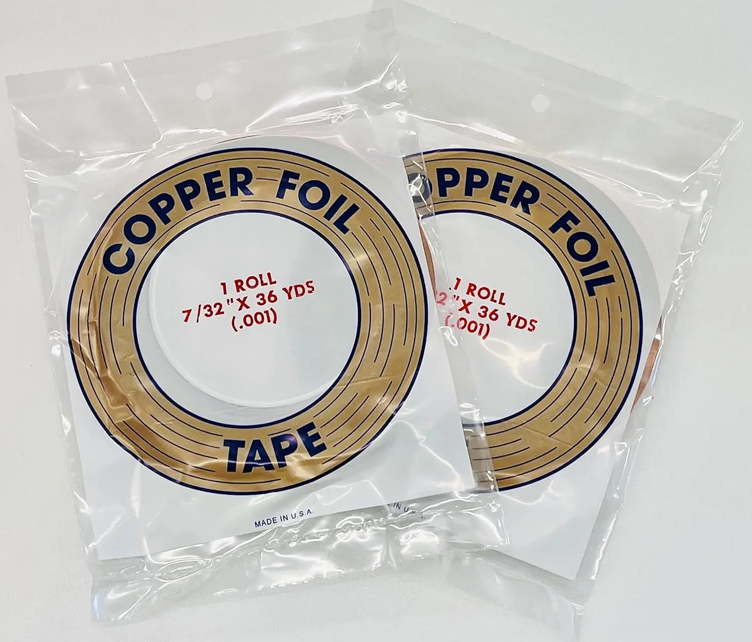 

Copper Foil Tape 7/32 inch x 108 ft for Stained Glass, Strong Adhesive Dead Soft Copper