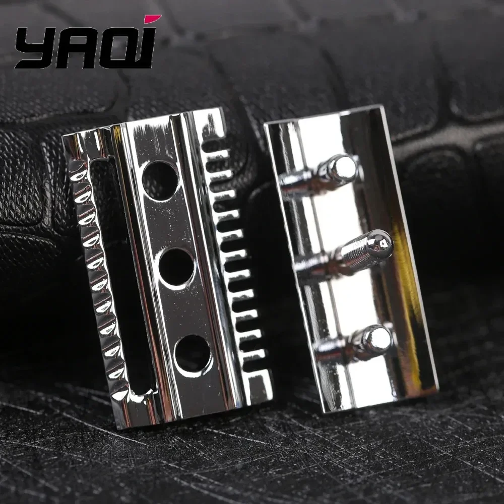 

Мужская бритвенная головка с двойной расческой и двойным уровнем агрессионной обработки, хромированная головка