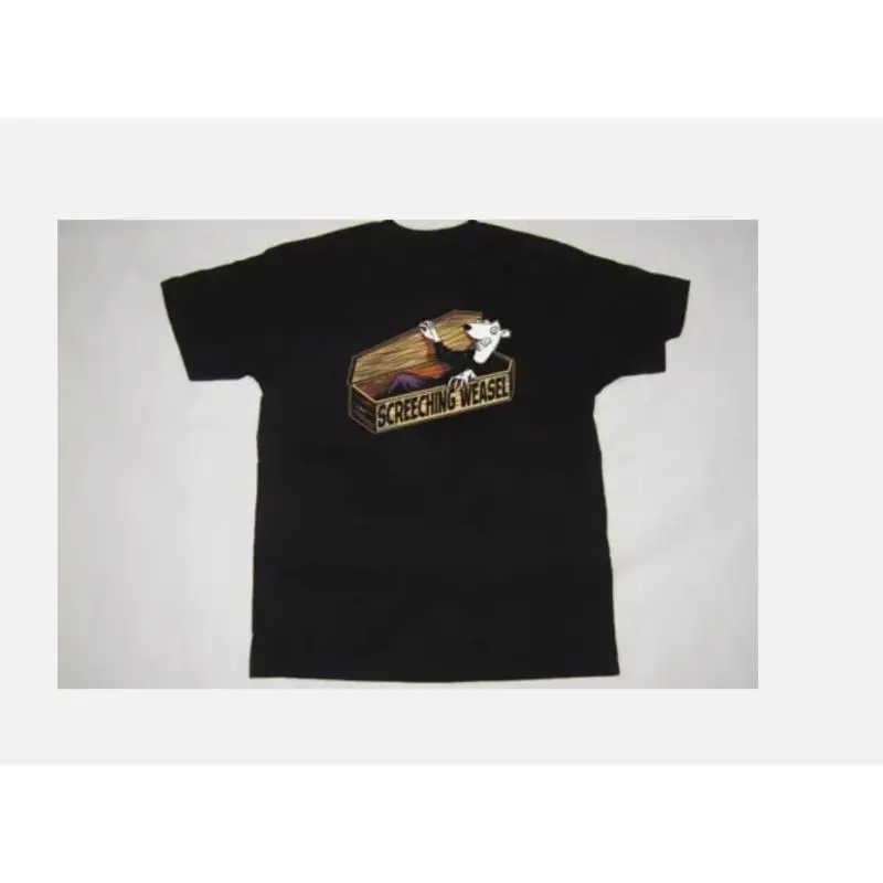 

Screeching Weasel Band Music Black Cotton T-Shirt All Size