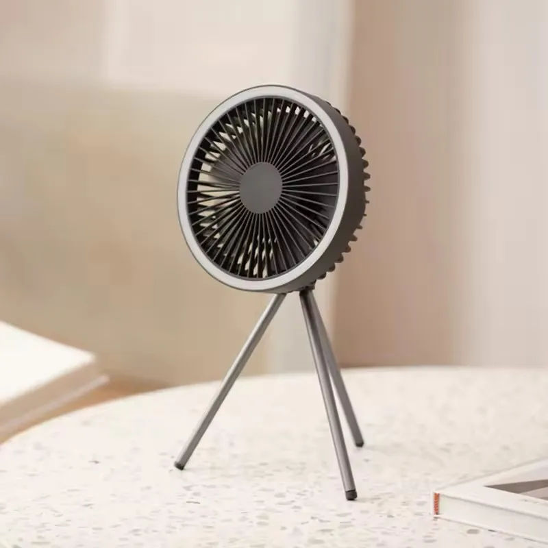 Nuovo ventilatore elettrico da campeggio Xiaomi circolatore portatile da tavolo ricaricabile ventilatore da soffitto Wireless luce a LED grande capacità della batteria