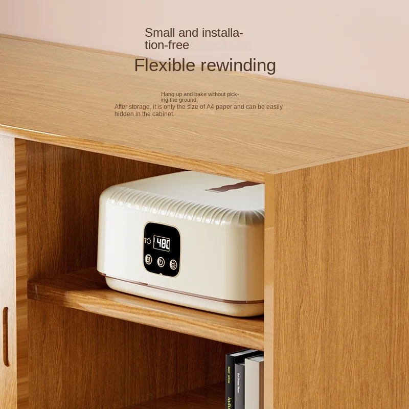 Control multifunctional dryer PTC heating and LED display foldable mini dryer with 480 minute timer suitable for apartments