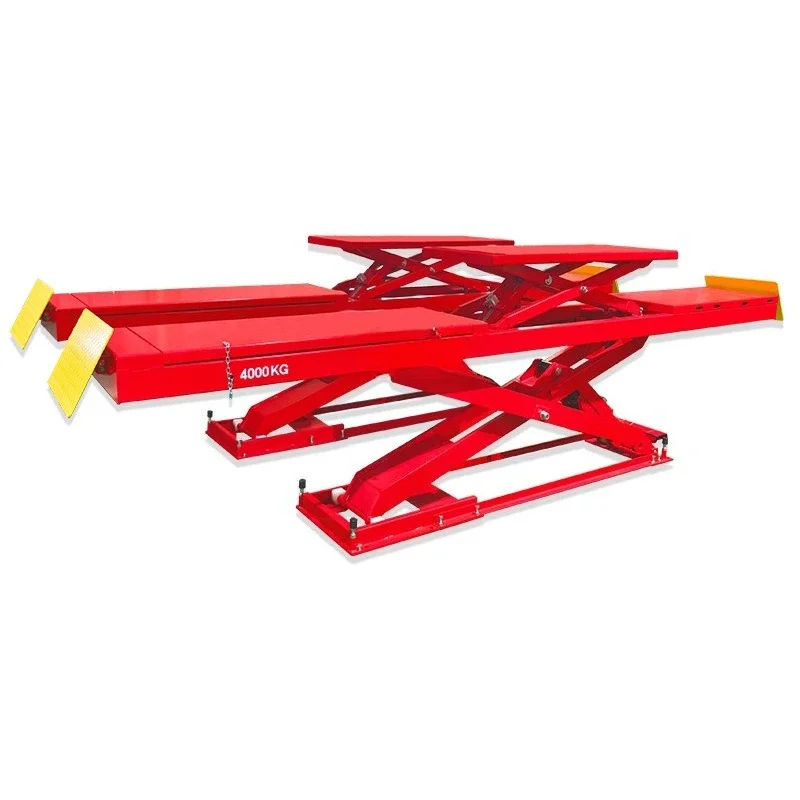 4000KG mother and child scissors, four-wheel aligner car lift
