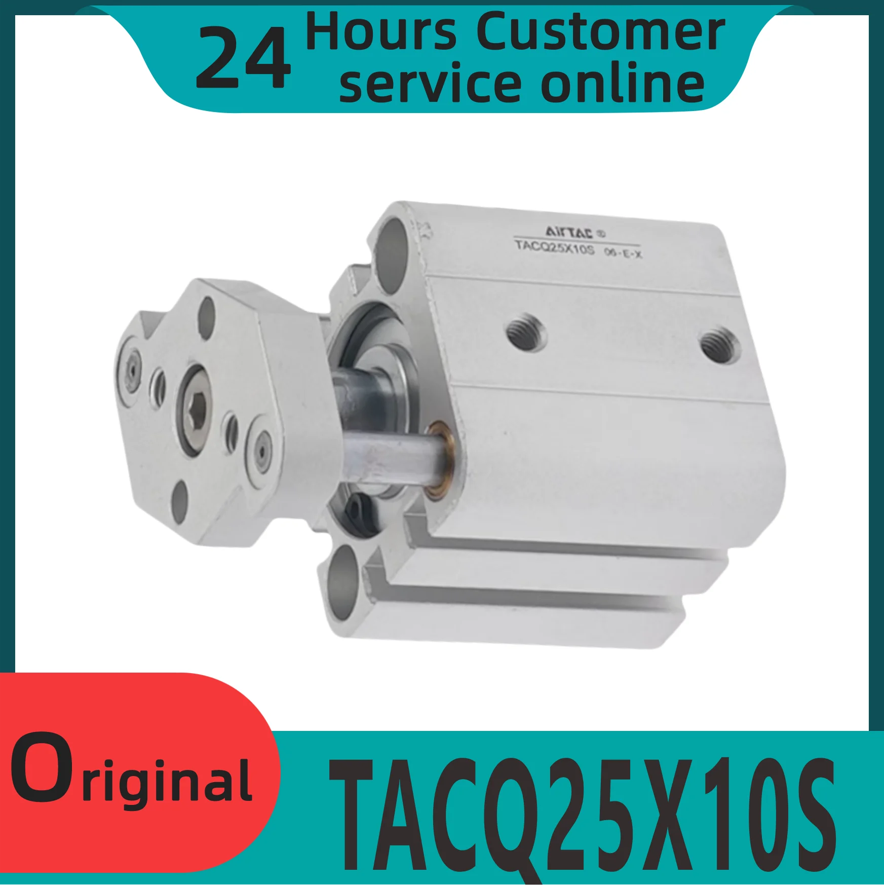 

Brand new original thin cylinder with guide rod TACQ25X10S TACQ25X5S TACQ25X15S TACQ25X20S TACQ25X25S