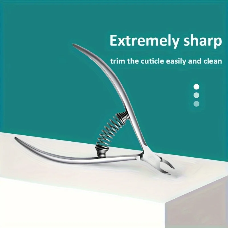 

Spring-Loaded Stainless Steel Nail Clipper Set Professional Manicure & Pedicure Kit with Cuticle Scissors Nipper & Trimmer Gifts