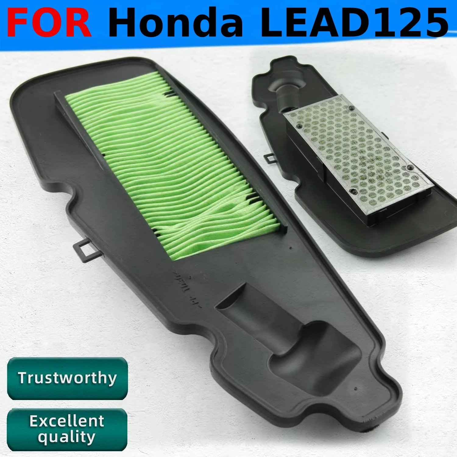

Motorcycle Air Filter Parts Air Intake Cleaner Element For Honda LEAD125 LEAD 125 lead125 Dual Foam Layer Sponge Accessories 12V