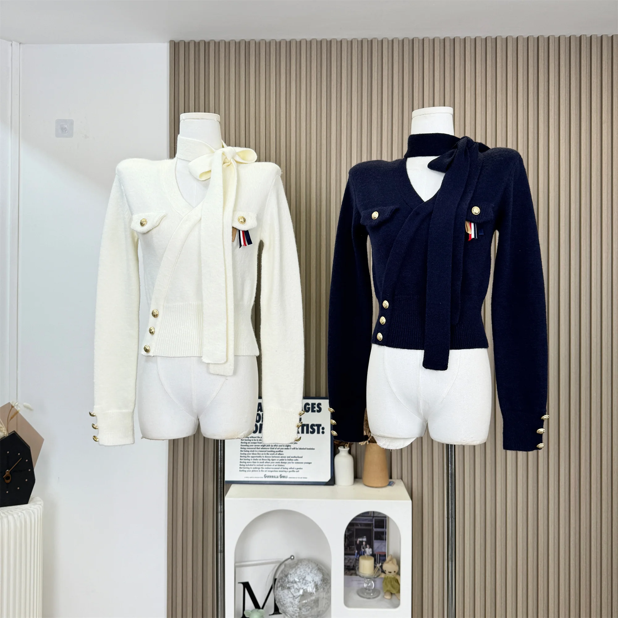 

Винтажные однотонные вязаные пуловеры, облегающие женские осенне-зимние свитера с длинными рукавами и v-образным вырезом Y2k, топы, уютные свитера в стиле Харадзюку C74