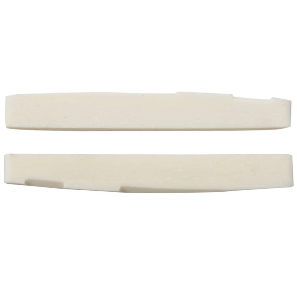 A71P 6 String Acoustic Bone Bridge Guitar Slotted Saddle Guitar Parts(Pack of 8)