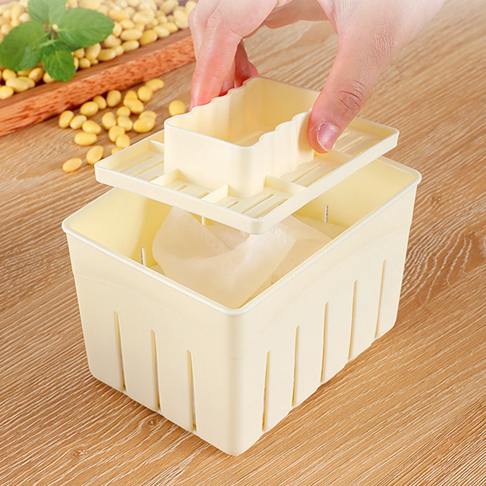 

1 set Tofu Press Mould Diy Homemade Tofu Maker With Cheese Cloth For Kitchen Cooking Mold Straining Soybean Curd Making Tool