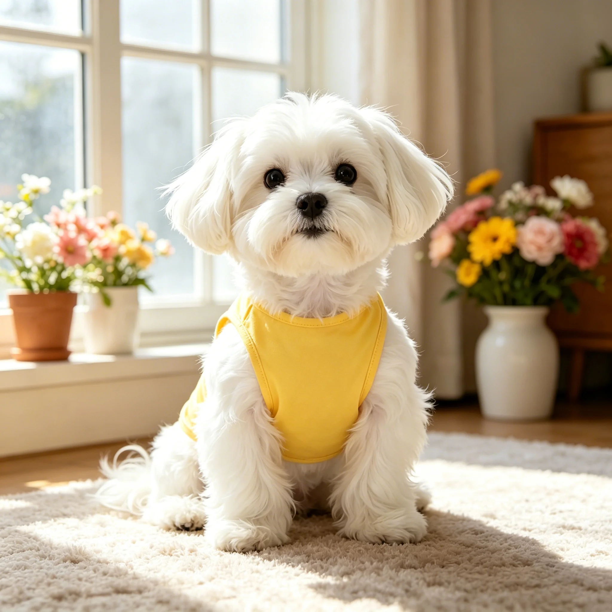 Jersey de punto con estampado de pato amarillo para perros y gatos – Cómodo para diario - imagen 5
