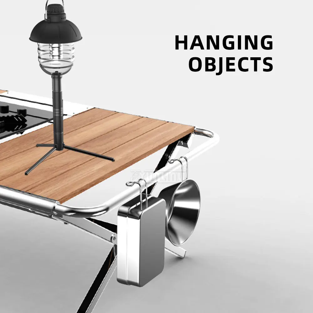 Portable, Folding Roll-Up TableOutdoor Camping Aluminum Alloy Roll-Up Table: IGT Tactical BBQ Multifunctional, Modular