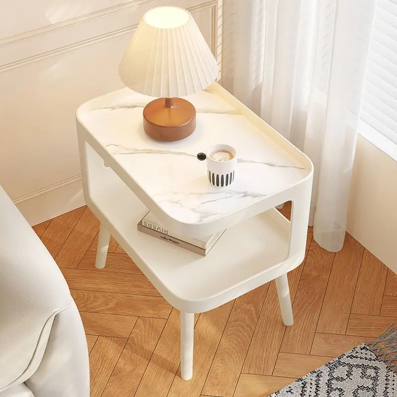 Bedroom household bedside table small storage rack explosion multi-functional small side few extremely narrow design sense niche