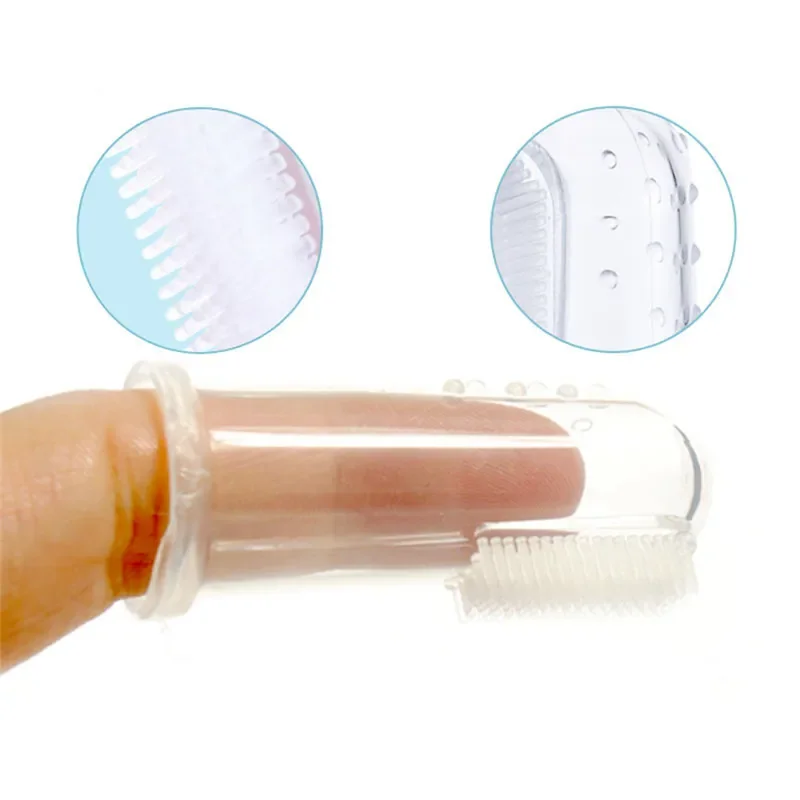 Super Soft Pet Finger Toothbrush Dog Brush Bad Breath Tartar Teeth Tool Cat Toothbrush Dog Supplies Pet Accessories