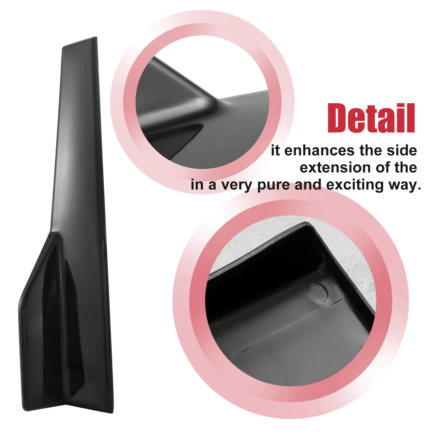 

AB96-боковые юбки подходят для универсальных транспортных средств, черные, 450 мм, внешние боковые удлинители нижней линии, разветвитель губ, автомобильные диффузоры (глянцевый черный)