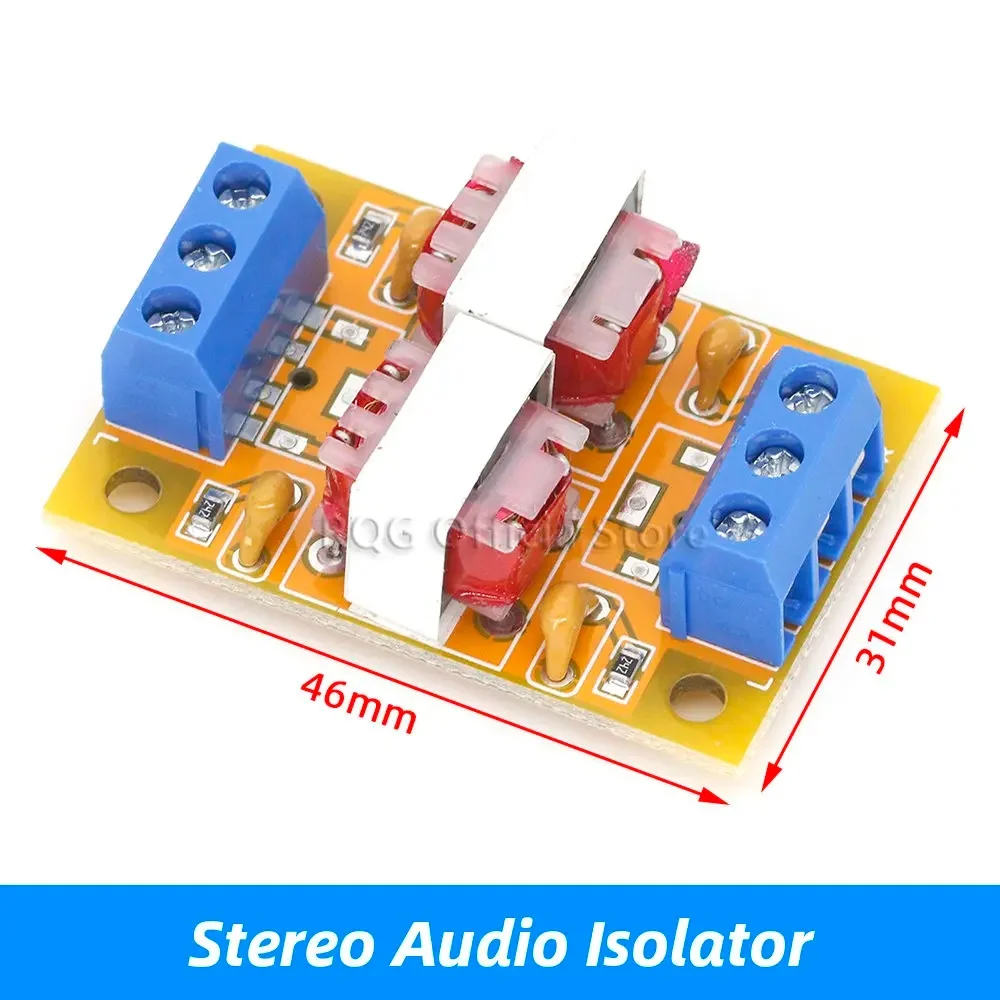 XH-M372 Stereo /Audio Isolator Vehicle Common Ground Suppression Interference Noise Isolation Module Transformer Coupler - view 5