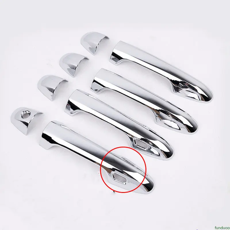 For Toyota Yaris Vios XP150 Facelift 2019~2023 Chrome Car Door Handle Bowl Cover Decor Trim Sticker Styling Accessories