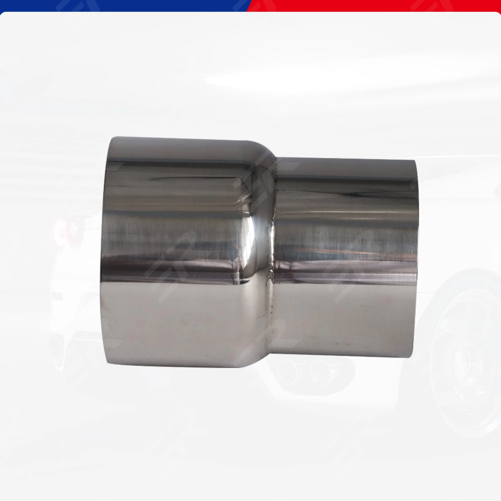1PCS 54 to 66mm Universal Stainless Steel Straight Adapter Reducer Car Motorcycle Exhaust Muffler Pipeline Multi-purpose Welding