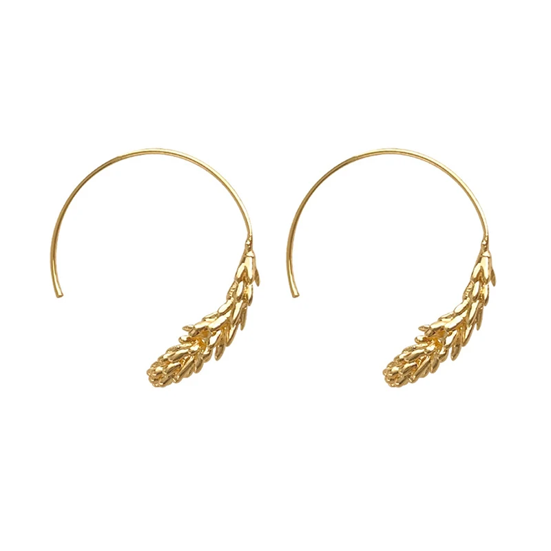 Metal Wheatear Earrings For Women Light Weight Fashion Jewelry Fancy New Styles Elegant Daily Accessories Wholesales Gifts C1710 image 6