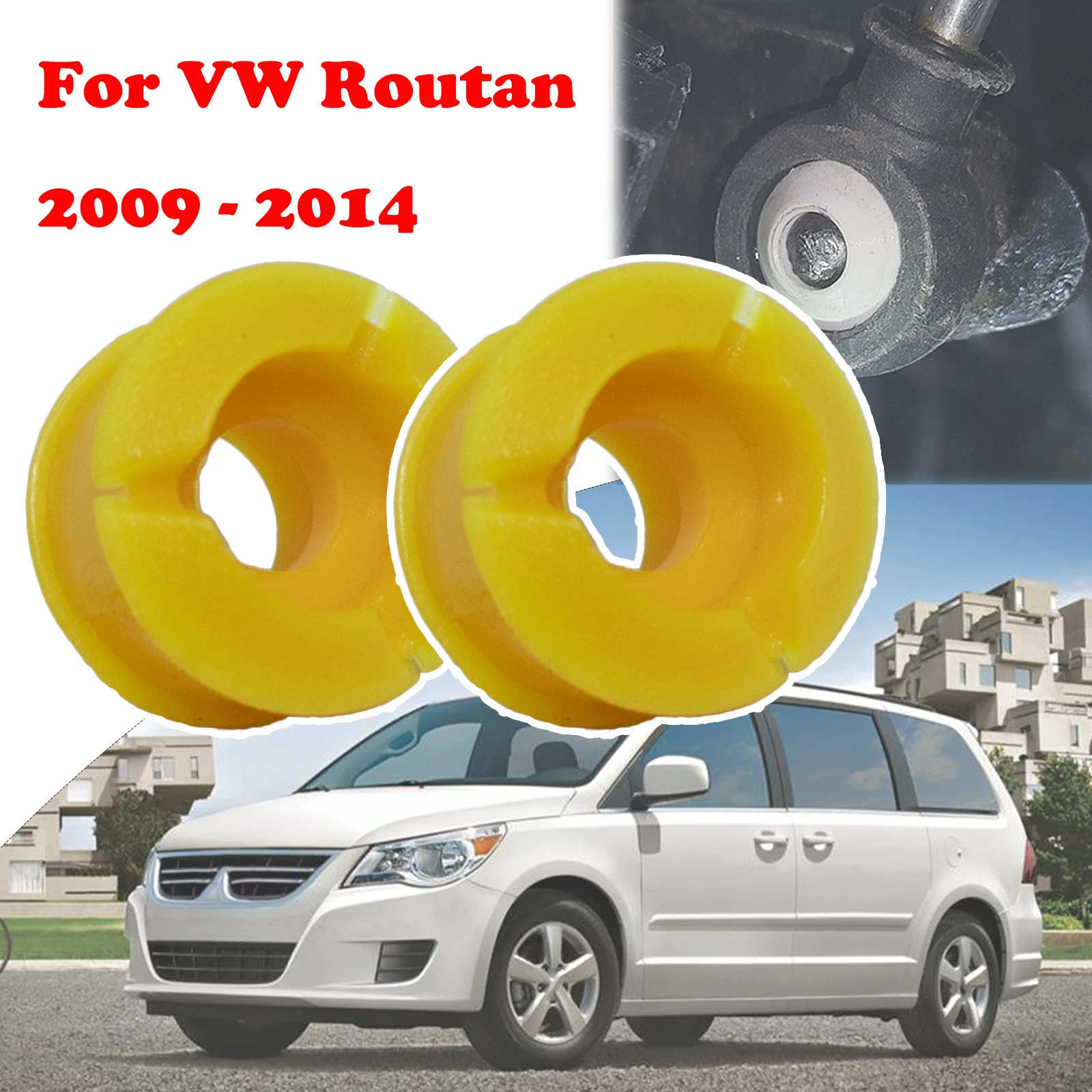 2pc Automatic Transmission Shift Cable Bushing Repair Kit For VW Routan Gear Selector Change Lever And Pivot Grommet Replacement