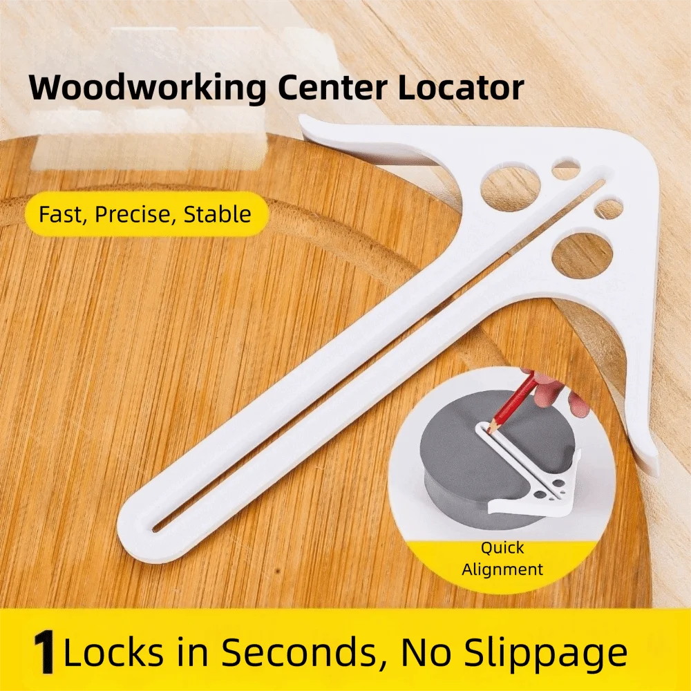 ABS Woodworking Center Positioning Locator Efficient Precise Woodworking Center Marking Guide Line Ruler General No Slippage