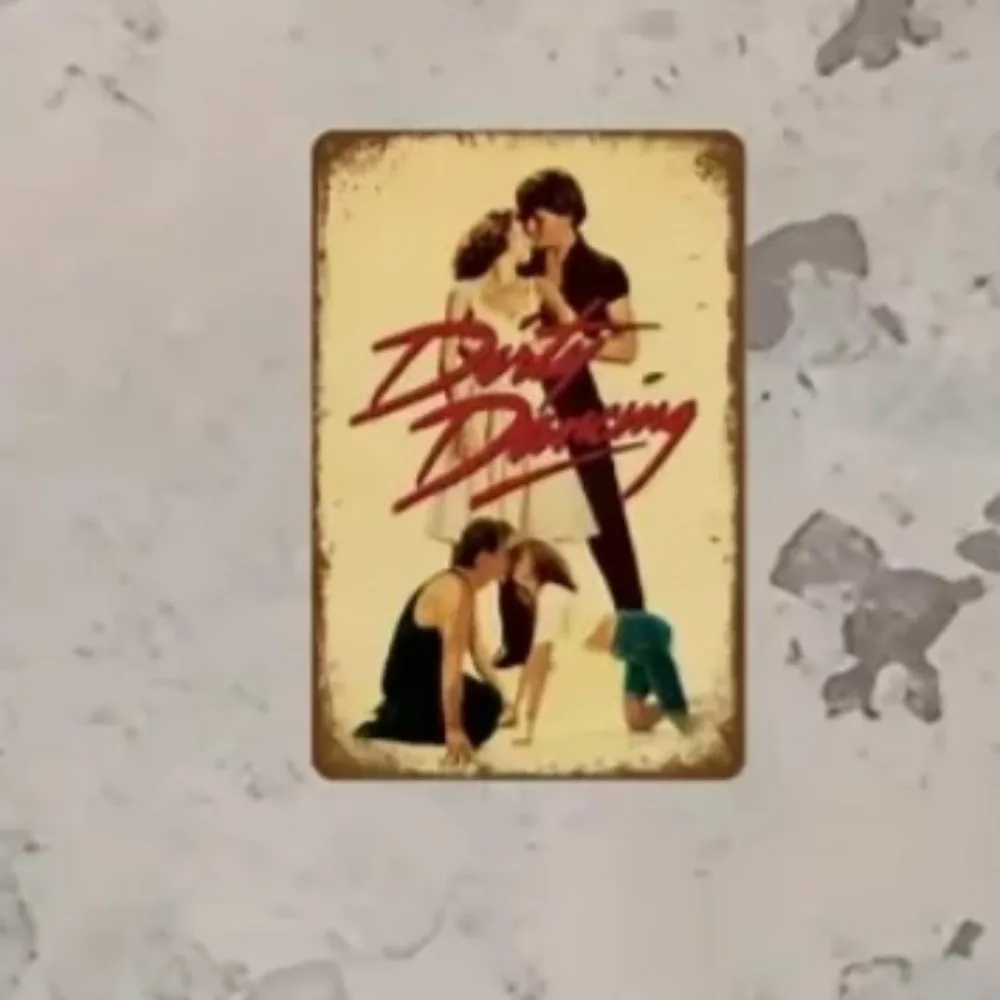 

Tin Painting - Vintage Metal Sign | Dirty Dancing Classic Movie Poster | Waterproof & Pre-Drilled for Easy Mounting | Retro Wall