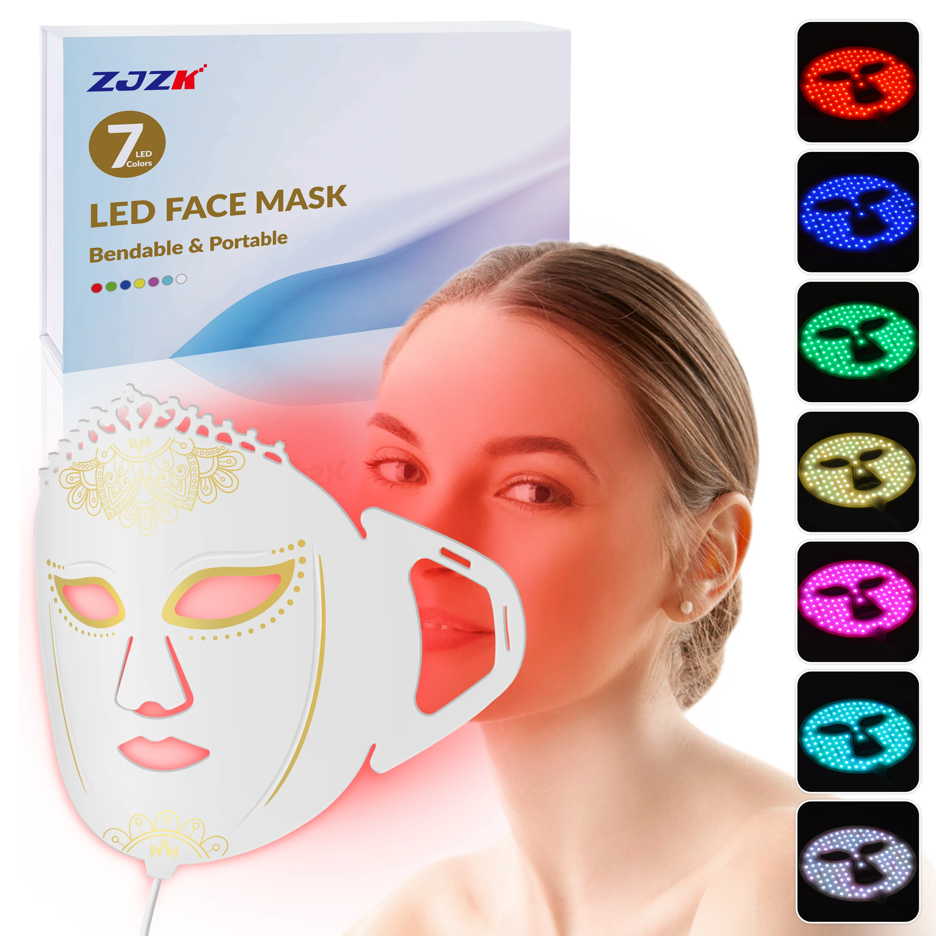 ZJZK 360Chips Best Red Light Therapy LED Face Mask Sjfehlld 660nm 850nm 940nm Laser For Women Leg Pain Improve Blackheads