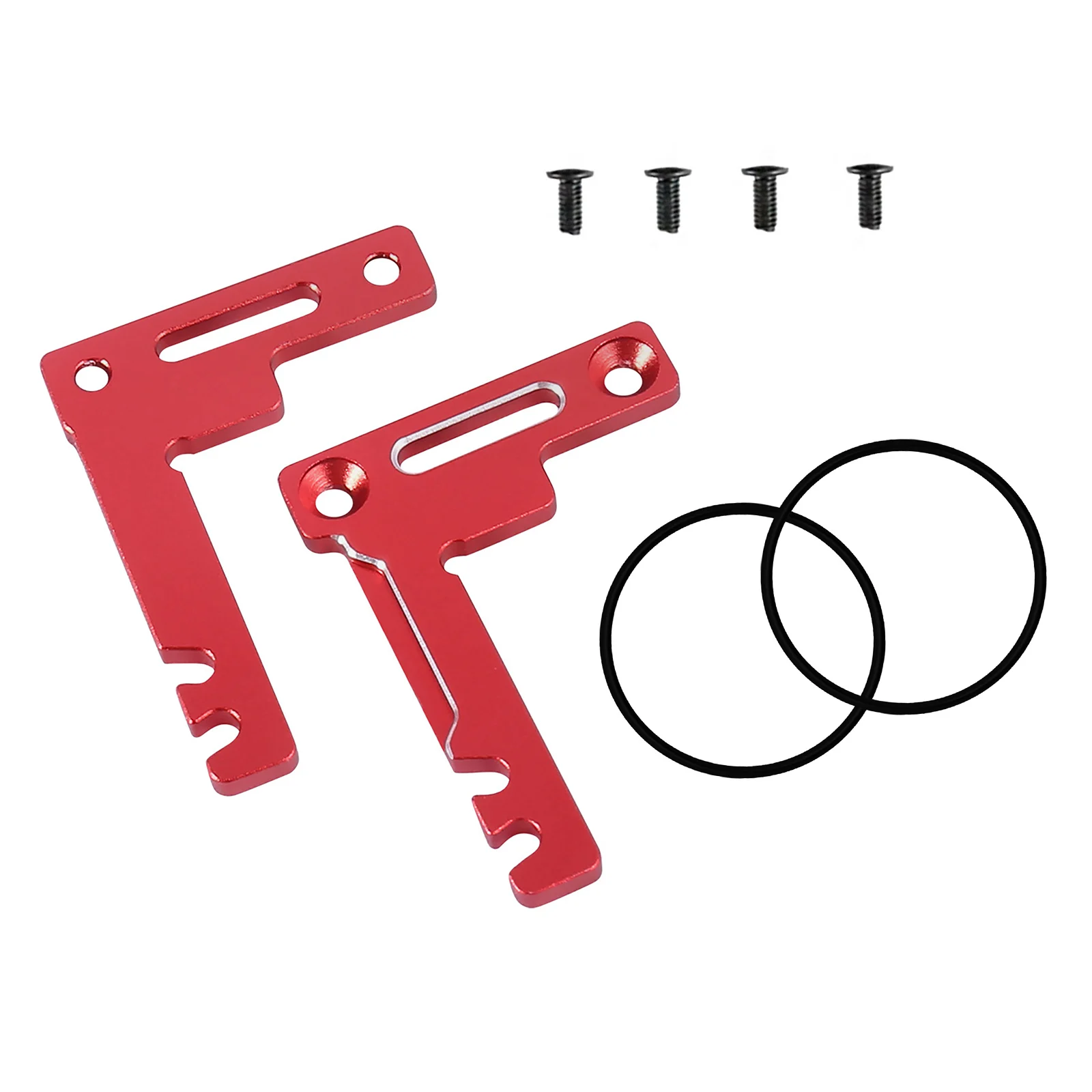 1 Set Aluminum Alloy Short Battery Holder Kit Upgrade Parts For Tamiya TT02 TT02B #TATT-075 1/10 RC Car Accessories Replacement