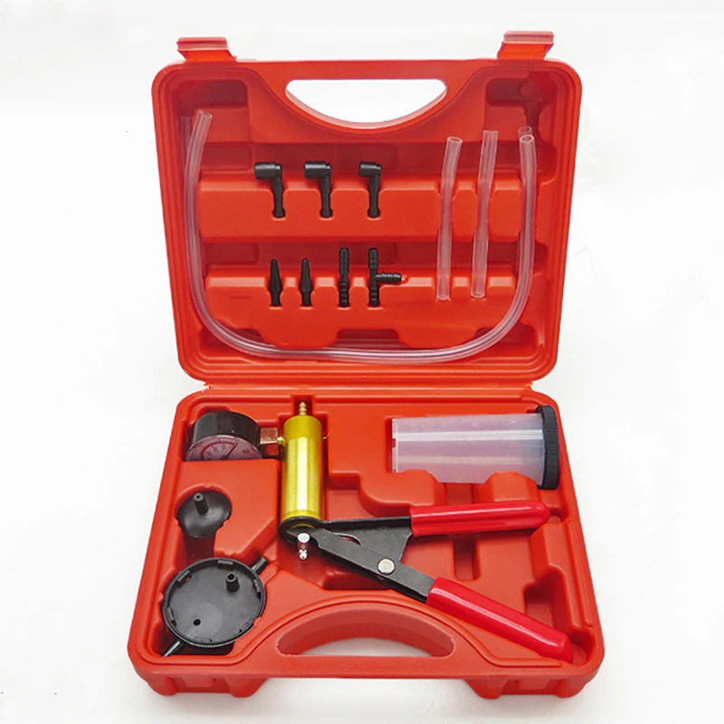 

Hand Held Brake & Clutch Bleeder Tester Set Bleed Kit Vacuum Pump Car Motorbike Manual vacuum pump