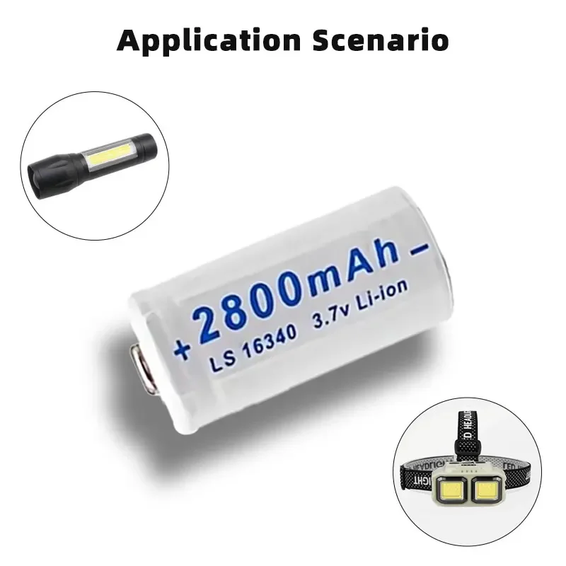 3,7 V wiederauf ladbarer Akku kvcdy cr123a rcr 2800 icr für Sicherheits kamera Scheinwerfer mah Lithium-Ionen-Akku l70 plus Ladegerät