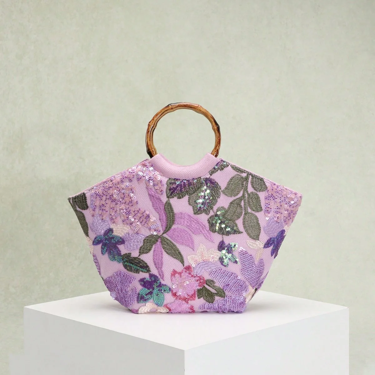 Elegant Women's Bag Seaside Vacation Style Women's Handbag New Style Embroidery 3D Bag Appliqué Sequin Flowers Tote Bag