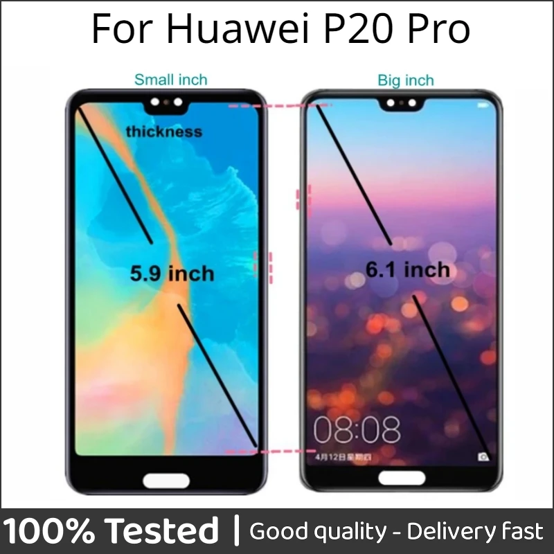 TFT For Huawei P20 Pro LCD Display Touch Screen Digitizer Assembly P20pro LCD For Huawei P20 Plus lcd CLT-AL01 CLT-L29 CLT-L09