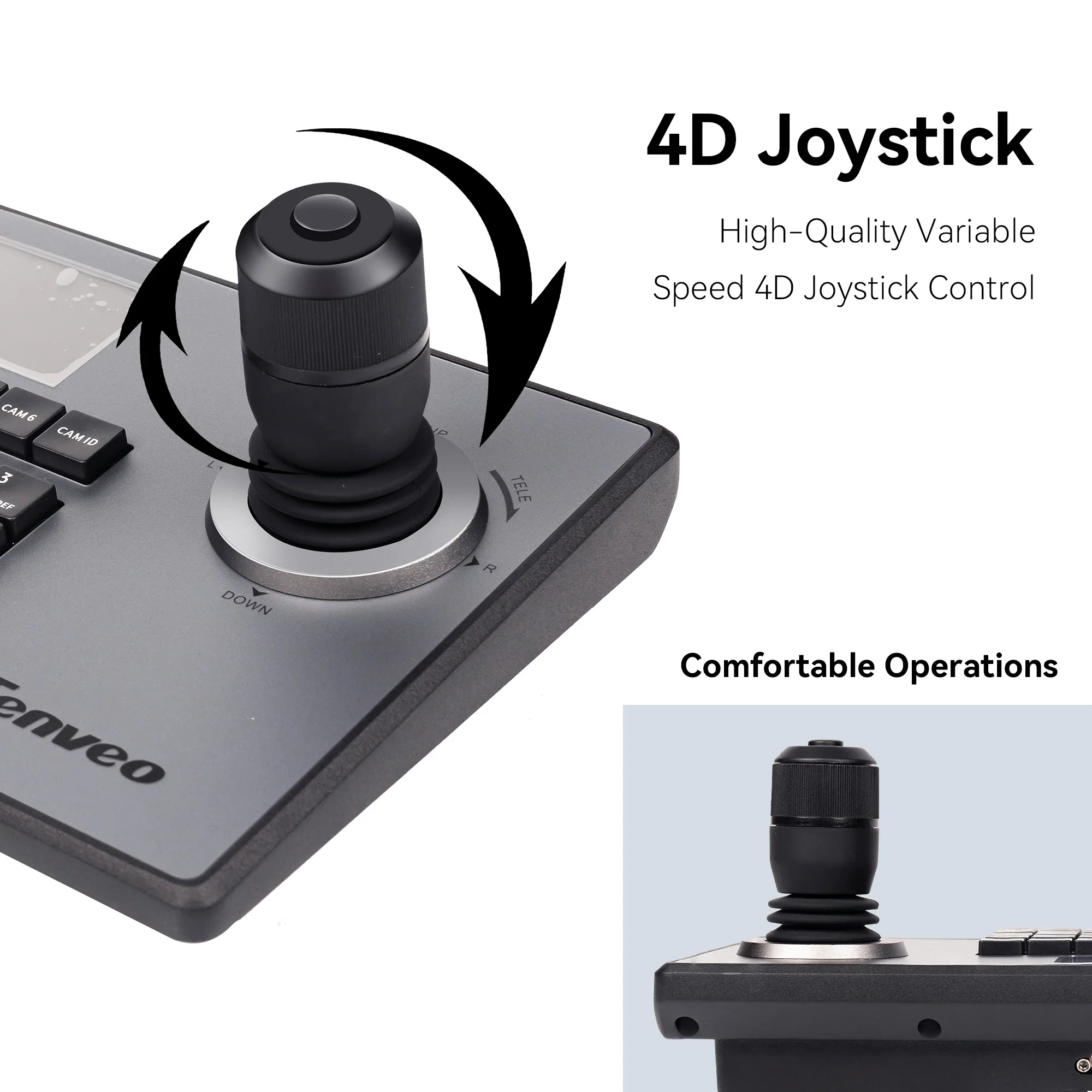 Controller professionale per tastiera telecamera PTZ per conferenze PoE Tenveo KB200 Controller joystick 4D