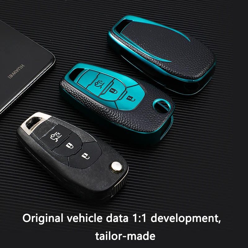 TPU Car Folding Key Case Cover Protection Shell Holder For Chevrolet Spin Entered Cobalt Cross Captiva Onix Onyx LTZ Accessories