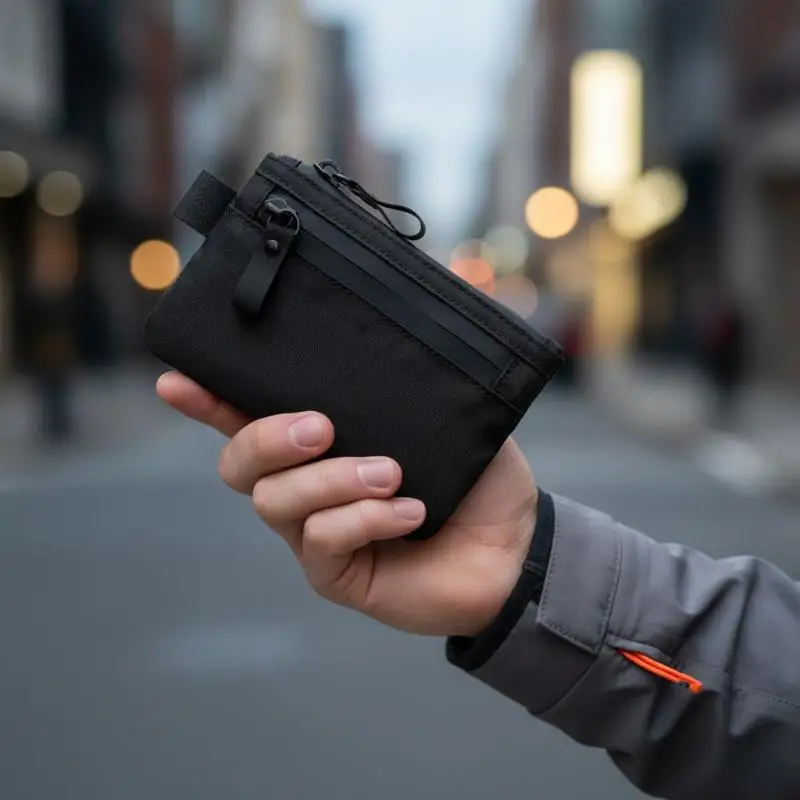 Tactical Waterproof Coin Purse RFID Credit Card Holder Small EDC Organizer Utility Pouch For Multitools Card Key Coin Cash