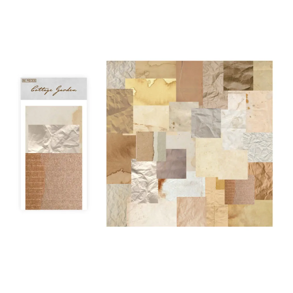 

Винтажный пакет бумаги для журналов Junk, 60 листов с 30 различными узорами, принадлежности для скрапбукинга для творческих проектов DIY