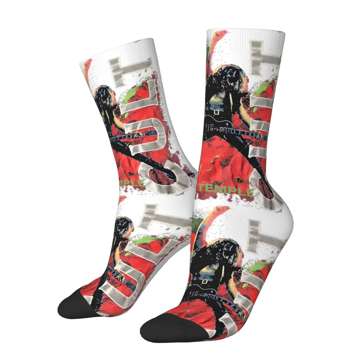 Crazy compression Sonic Temple Cult Sock for Men Harajuku RHCP Seamless Pattern Crew Sock Novelty