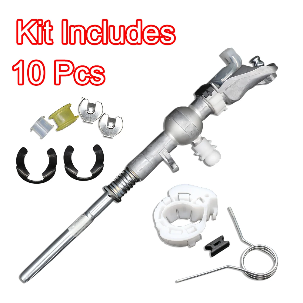10pcs For SEAT Altea Toledo 5P Leon 1P Gearshift Lever Rebuild Kit with Cable Bushing Lock Washer Set Auto 1K0711116 1K0711265