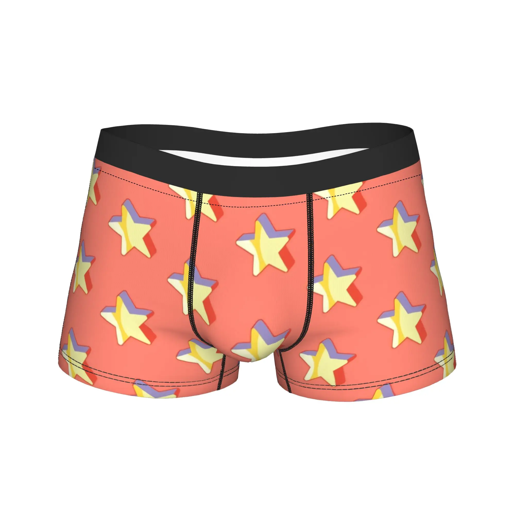 Men's Steven Star Underwear Steven Universe Funny Boxer Briefs Shorts Panties Homme Breathable Underpants Plus Size