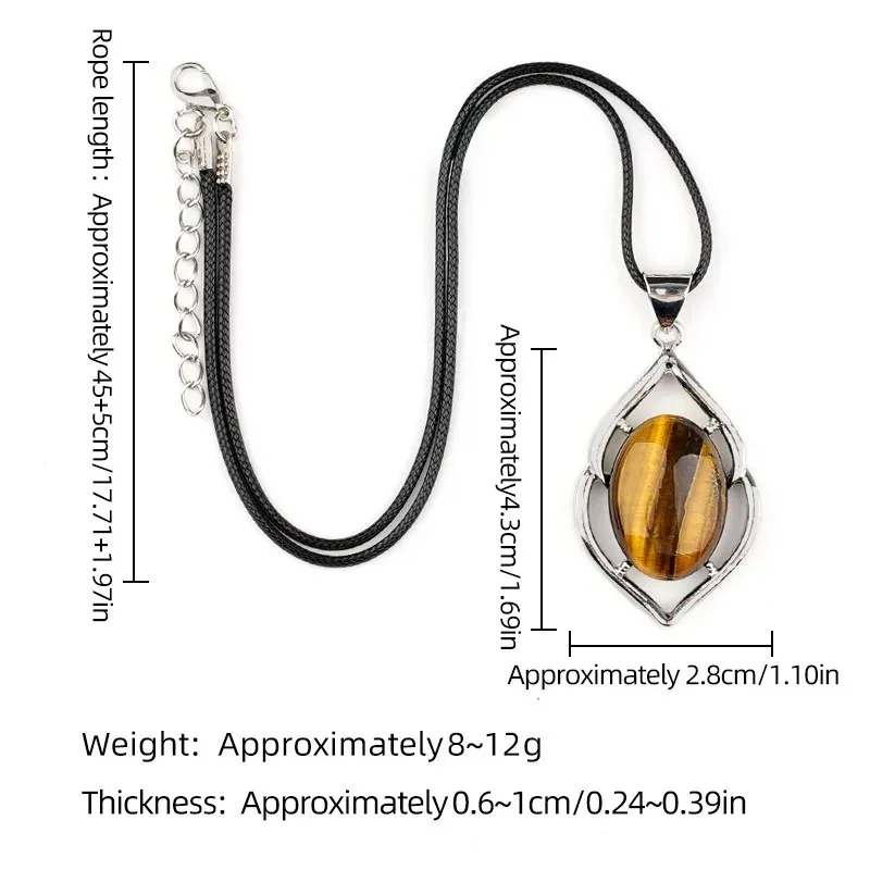10pcs Natural Stone Tear Drop Pendant Abalone Shell Waterdrop Agate Gemstone Charms Necklace for Women Handmade Jewelry Making