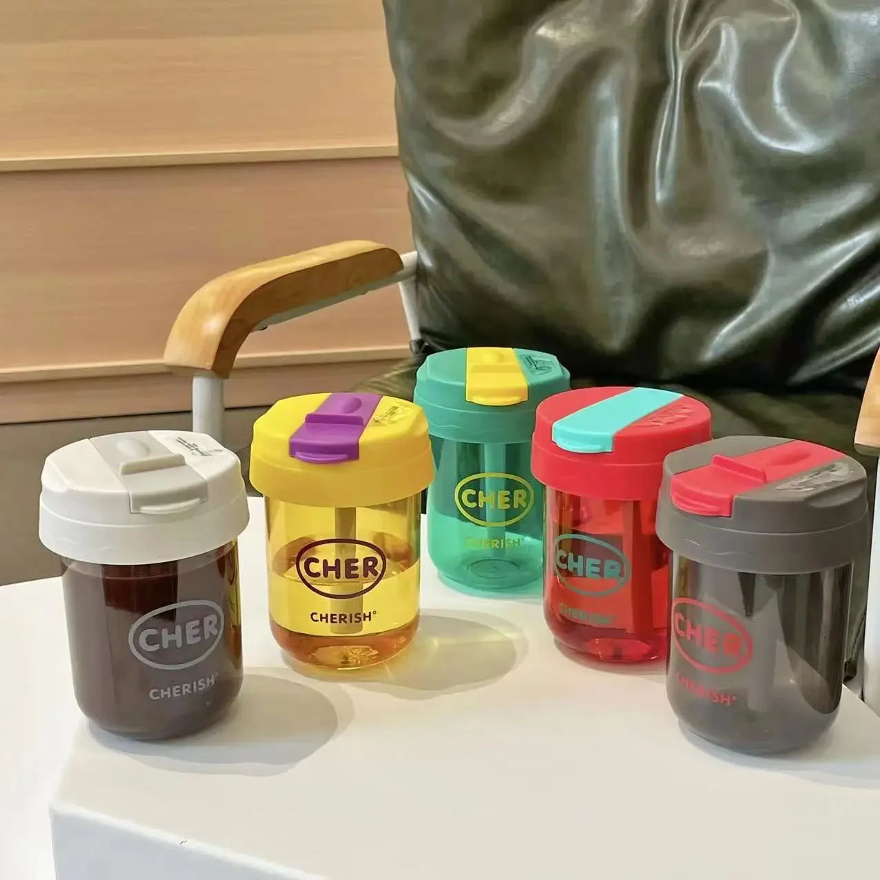 

330ml Water Cup Student High Beauty Children's Creative Anti Drop High Temperature Resistant Straw Cup Kawaii Water Bottle